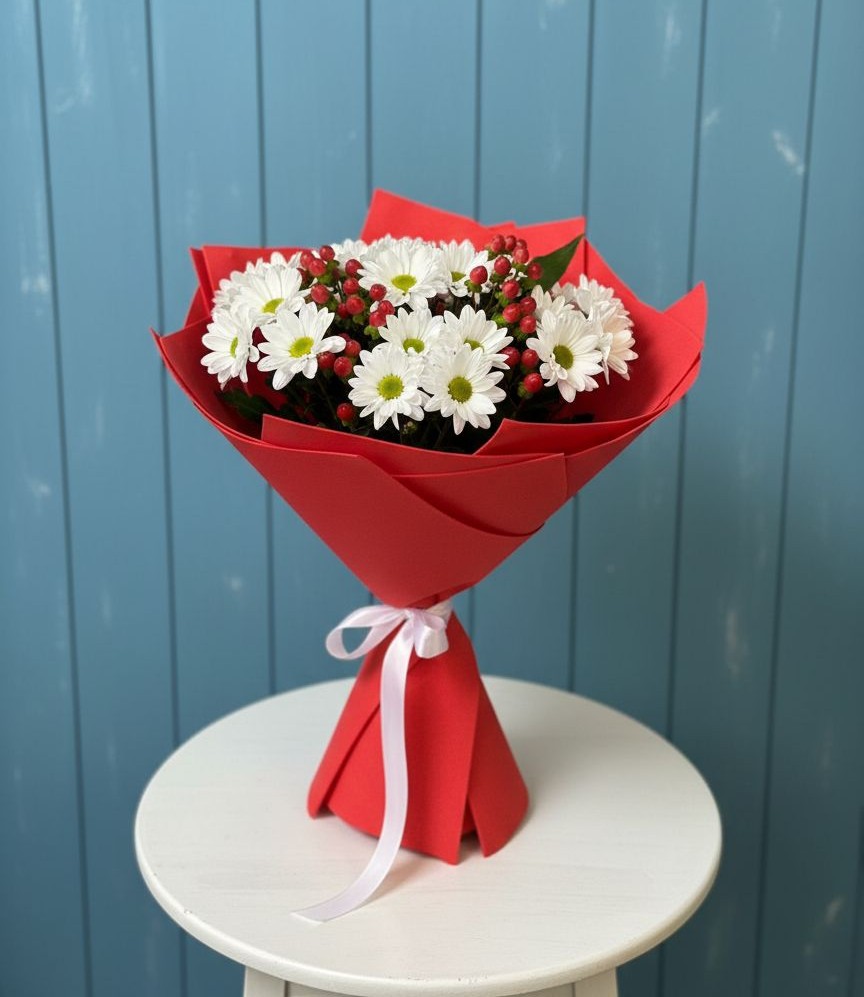 Букет цветов из: Хризантемы в Истре Истринский район