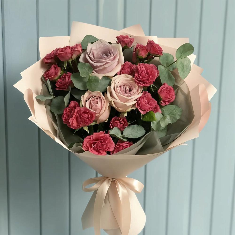 Букет цветов из: Гвоздики и Розы в Истре Истринский район