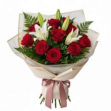 Букет цветов из:  Лилии и Розы в Истре Истринский район