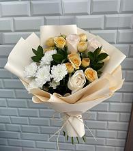 Букет цветов из:  Розы и Хризантемы в Истре Истринский район