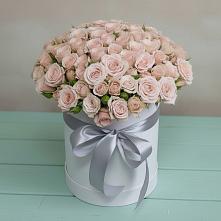 Цветочная композиция из Розы в шляпной коробке в Истре Истринский район