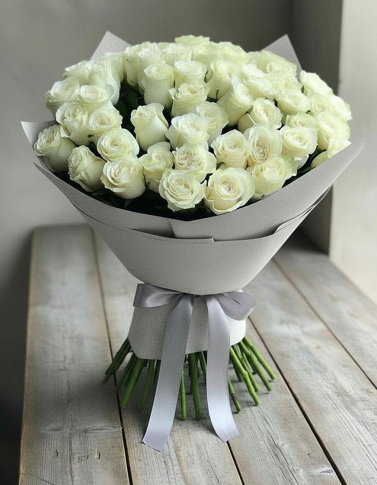 Букет 35 Белых роз в Истре Истринский район
