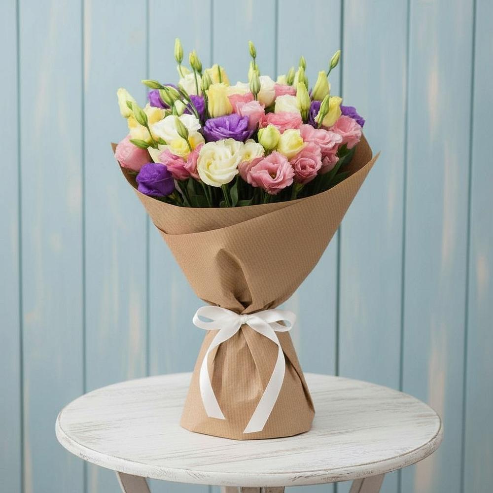 Букет цветов из: Лизиантусы в Истре Истринский район