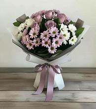 Букет цветов из:  Хризантемы и Розы в Истре Истринский район