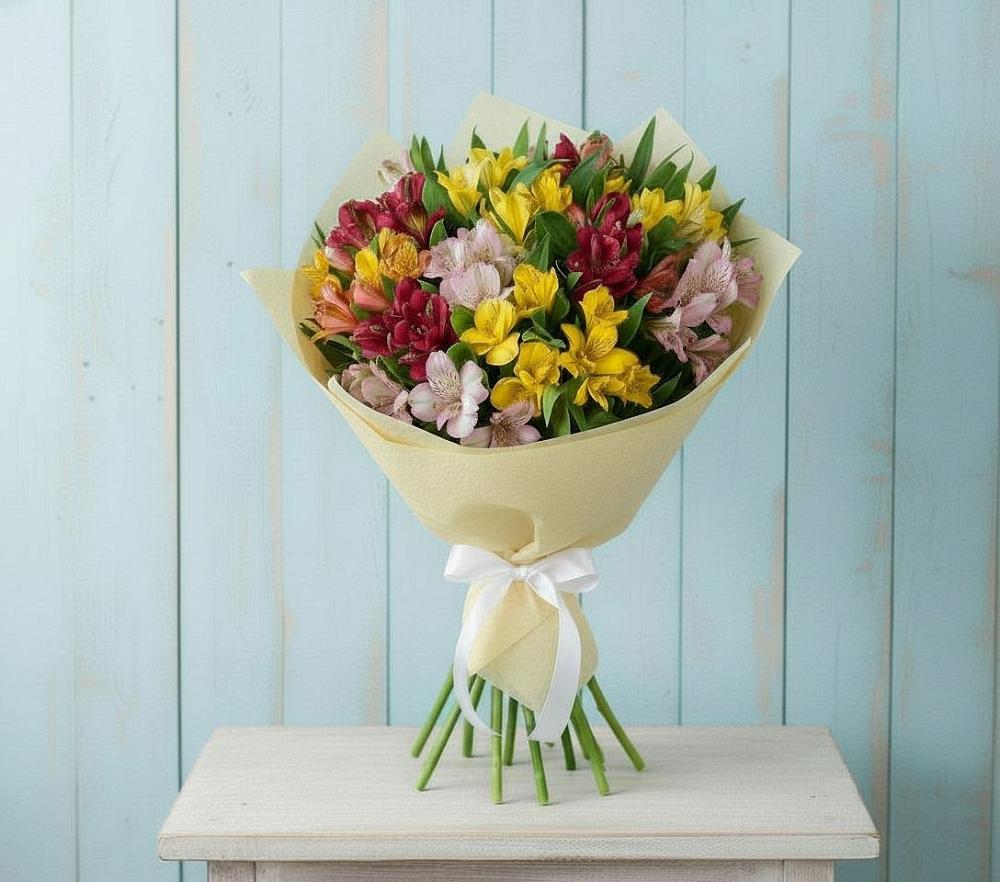 Букет цветов из: Альстромерии в Истре Истринский район